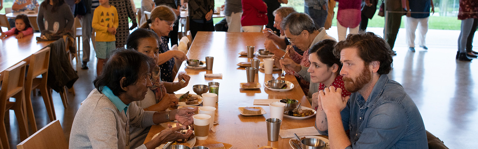 Community Dinner in Grace Farms' Commons